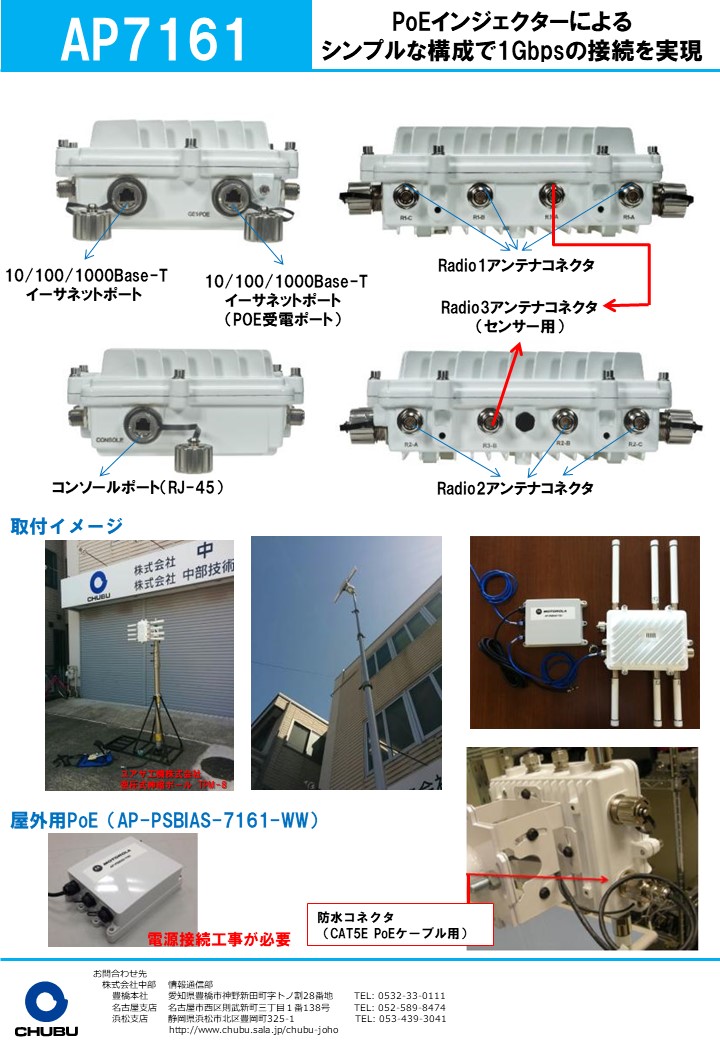 最強無線lan 降臨 株式会社中部 設備工事 土木工事 Pom